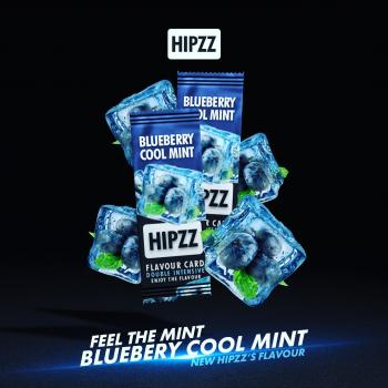 HIPZZ BLUEBERY COOL MINT Flavouring Cartridge Aroma Card im 20er Box